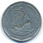 Восточные Карибы, 1 доллар (2002 г.)