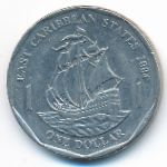 Восточные Карибы, 1 доллар (2004 г.)