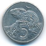 Новая Зеландия, 5 центов (1987 г.)