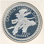 Багамские острова, 5 долларов (1993 г.)