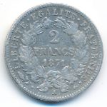 Франция, 2 франка (1871 г.)