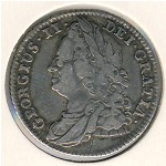 Великобритания, 6 пенсов (1743–1745 г.)