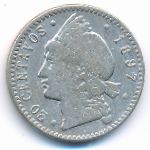 Доминиканская республика, 20 сентаво (1897 г.)