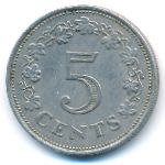 Malta, 5 центов (1972 г.)