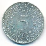 West Germany, 5 марок (1963 г.)