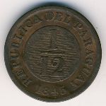 Paraguay, 1/12 real, 1845