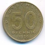 ГДР, 50 пфеннигов (1950 г.)