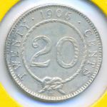 Саравак, 20 центов (1906 г.)