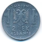 Албания, 2 лека (1939 г.)