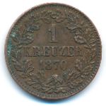 Баден, 1 крейцер (1870 г.)