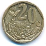ЮАР, 20 центов (2012 г.)