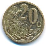 ЮАР, 20 центов (2016 г.)