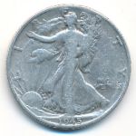 USA, 1/2 доллара (1945 г.)