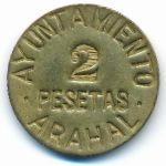 Arahal, 2 pesetas, 1936