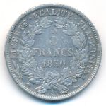 Франция, 5 франков (1850 г.)
