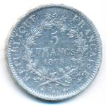 Франция, 5 франков (1875 г.)
