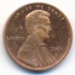 США, 1 цент (2007 г.)