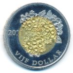Bonaire., 5 долларов (2011 г.)
