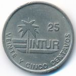 Cuba, 25 сентаво (1989 г.)