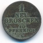 Saxony, 1 новый грош (1842 г.)