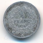 France, 1/4 франка (1835 г.)