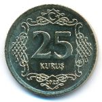 Turkey, 25 куруш, 