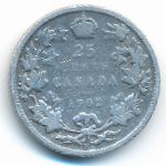 Canada, 25 центов (1902 г.)