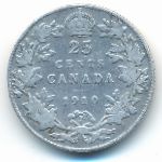 Canada, 25 центов (1910 г.)