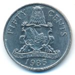 Бермудские острова, 50 центов (1985 г.)