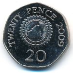 Guernsey, 20 пенсов (2009 г.)