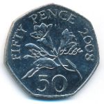 Guernsey, 50 пенсов (2008 г.)
