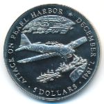 Liberia, 5 долларов (2000 г.)