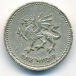 Великобритания, 1 фунт (2000 г.)