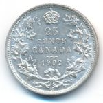 Канада, 25 центов (1902 г.)