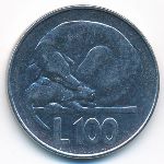San Marino, 100 лир (1975 г.)