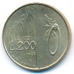 San Marino, 200 лир (1993 г.)