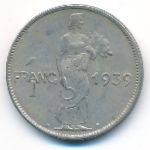 Люксембург, 1 франк (1939 г.)