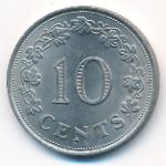Мальта, 10 центов (1972 г.)