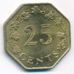 Мальта, 25 центов (1975 г.)