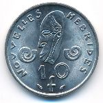 Новые Гебриды, 10 франков (1975 г.)