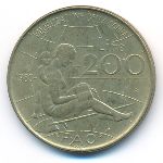 Италия, 200 лир (1980 г.)