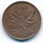 Канада, 1 цент (1943 г.)