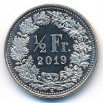Швейцария, 1/2 франка (2019 г.)