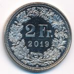 Швейцария, 2 франка (2019 г.)