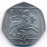 Кипр, 50 центов (2002 г.)