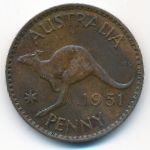Австралия, 1 пенни (1951 г.)