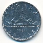 Канада, 1 доллар (1981 г.)