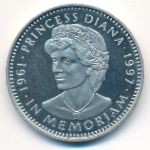 Либерия, 5 долларов (1997 г.)