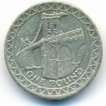 Великобритания, 1 фунт (2005 г.)
