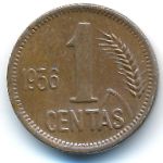 Литва, 1 цент (1936 г.)